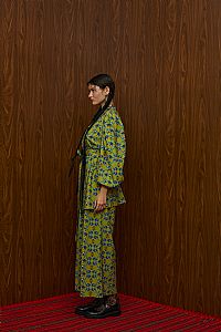 ACHELOOS PANTS (ALOGON GREEN PRINT)