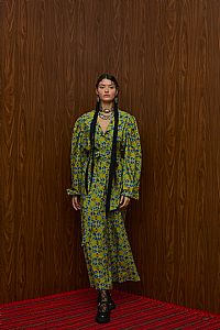 ACHELOOS PANTS (ALOGON GREEN PRINT)