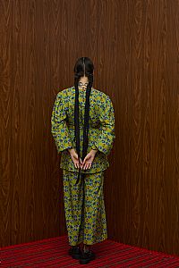 ACHELOOS PANTS (ALOGON GREEN PRINT)