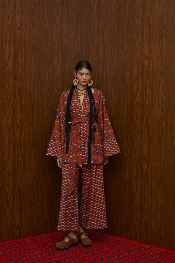 ACHELOOS PANTS (KAMPOS BROWN PRINT)