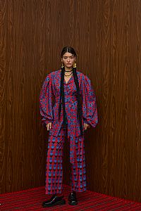 HRAMI PANTS (PETES RED/BLUE PRINT)