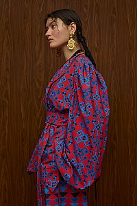 BERDES SHIRT (PETES RED/BLUE PRINT)