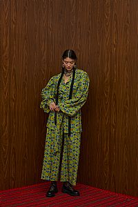 BERDES SHIRT (ALOGON GREEN PRINT)