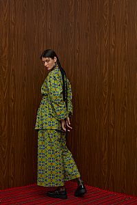 BERDES SHIRT (ALOGON GREEN PRINT)