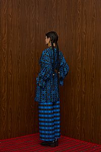 TSIKRIKI SHIRT/DRESS (PETES BLUE/BLACK PRINT)