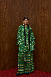TSIKRIKI SHIRT/DRESS (ZOOMORFON GREEN PRINT)