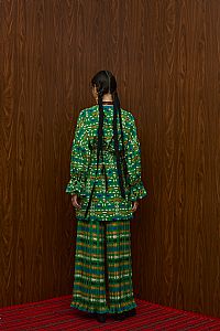 TSIKRIKI SHIRT/DRESS (ZOOMORFON GREEN PRINT)