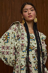 ACHELOOS TOP (ELENIA BEIGE PRINT)