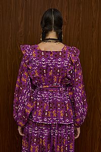 ACHELOOS TOP (EVZONES PURPLE PRINT)