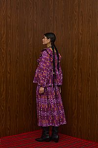 ACHELOOS TOP (EVZONES PURPLE PRINT)