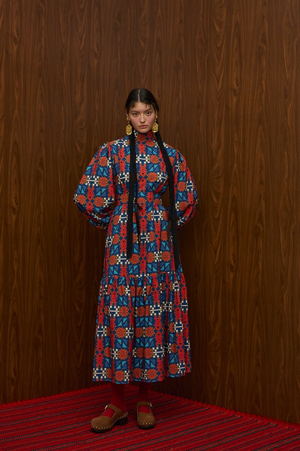 FLOKATI MAXI DRESS (FTIORLOU BLUE PRINT)