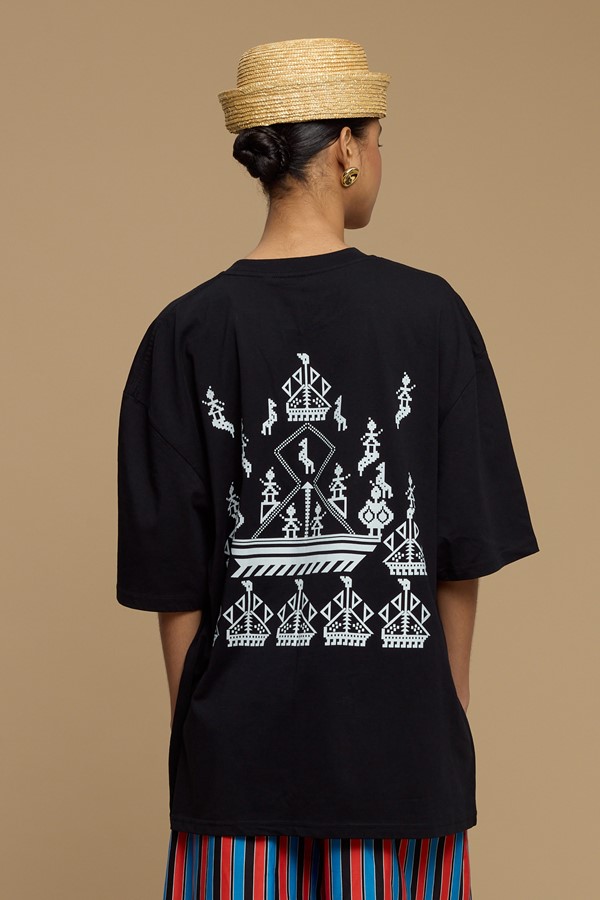 T SHIRT KARAVAKI (BLACK)