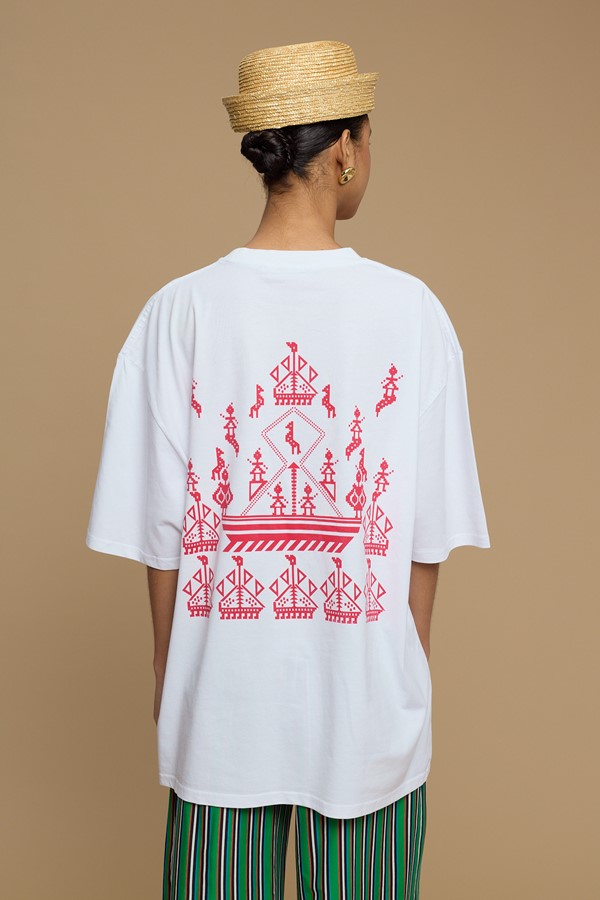 T SHIRT KARAVAKI (WHITE)