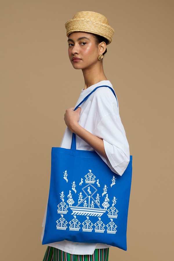 TOTE BAG KARAVAKI (BLUE)