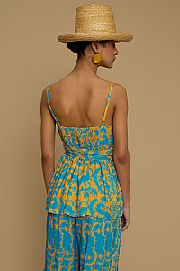 TOP DONOUSA (CYCLADES ORANGE/BLUE PRINT)