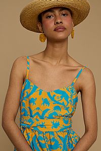 TOP DONOUSA (CYCLADES ORANGE/BLUE PRINT)
