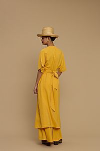 KIMONO MAXI HERAKLEIA (MUSTARD)