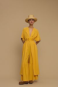 KIMONO MAXI HERAKLEIA (MUSTARD)