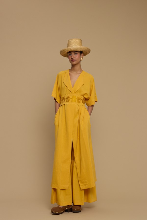KIMONO MAXI HERAKLEIA (MUSTARD)