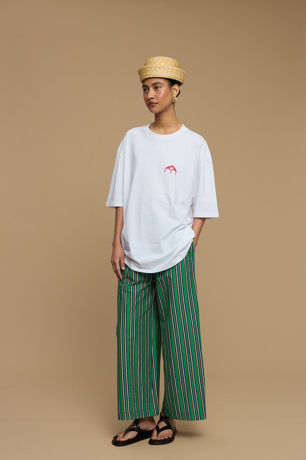 PANTS KOUFONISI (STRIPES BLACK/GREEN/RED)