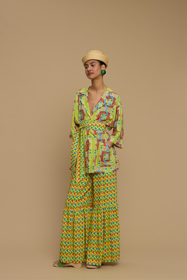 PANTS AMORGOS (AMORGOS RECTANGULAR YELLOW PRINT)