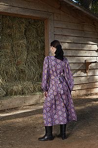 SAMPSON DRESS (Helios Mauve Print)