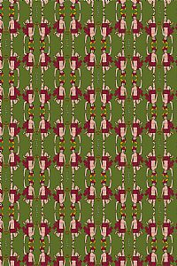 HELIOS DRESS (Hermes Green Print)