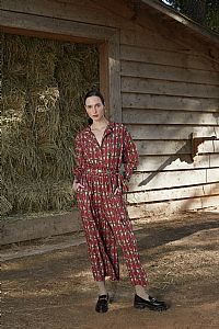 FRIXOS SHIRT (Hermes Bordeaux Print)