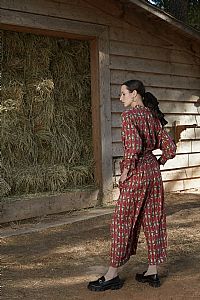 FRIXOS SHIRT (Hermes Bordeaux Print)