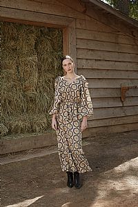 HELLI SKIRT (Helios Beige Print)