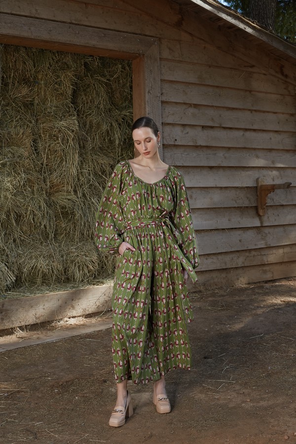 ALKAIOS PANTS (Hermes Green Print)