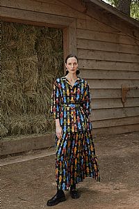 VLACHA SKIRT (Athena Black Print)