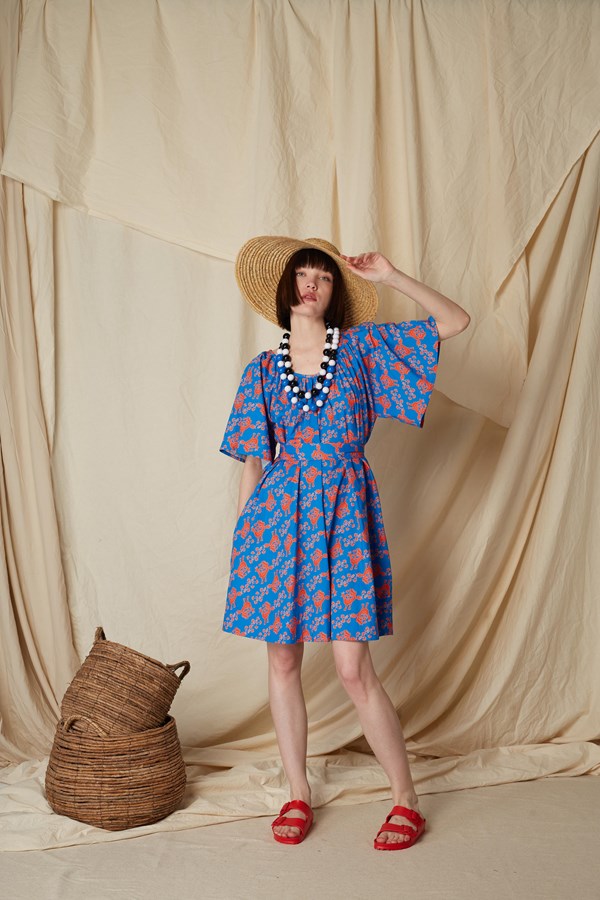 VALAXA MINI DRESS (Skyrian Birds)