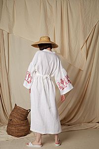 SARAKINO MAXI DRESS (White Linen)