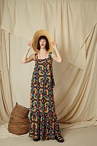 KALAMITSA TOP (Tsalapetinos Black Print)