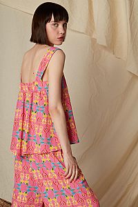 KALAMITSA TOP (Oriental Pink Print)