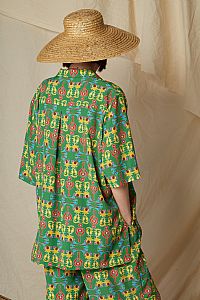 MOLOS SHIRT (Oriental Green Print)