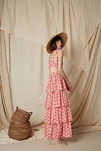 LINARIA SKIRT (Round Red Print)