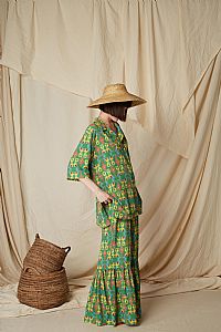 ASPOUS PANTS (Oriental Green Print)