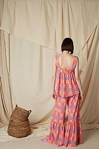 ASPOUS PANTS (Oriental Pink Print)