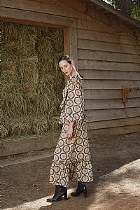 HELLI SKIRT (Helios Beige Print)