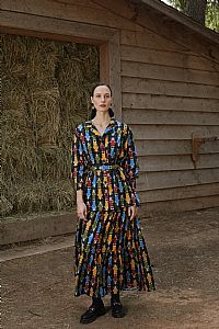 VLACHA SKIRT (Athena Black Print)