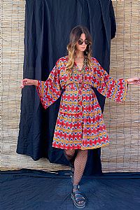 ZOFOROS MINI DRESS (Motiva Red)