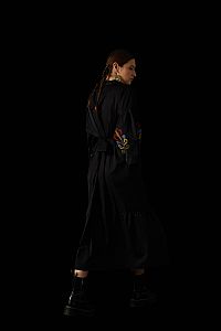 ZOFOROS MAXI DRESS (Black Embroidered)