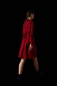 ZOFOROS MINI DRESS (Bordeaux Embroidered)