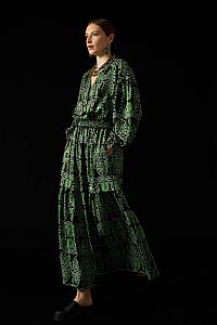 KION SKIRT (Akrokeramon Black+Green)