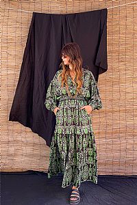 KION SKIRT (Akrokeramon Black+Green)