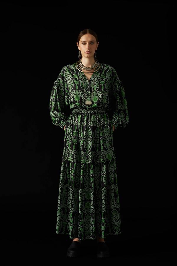 KION SKIRT (Akrokeramon Black+Green)