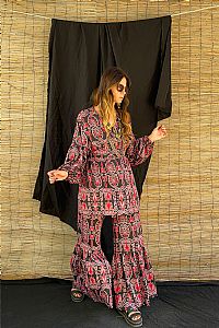 KION KIMONO (Akrokeramon Black+Bordeaux)