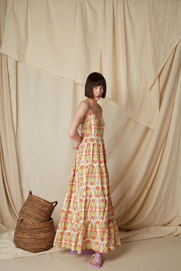 RENES MAXI DRESS (Rodia Yellow Print)